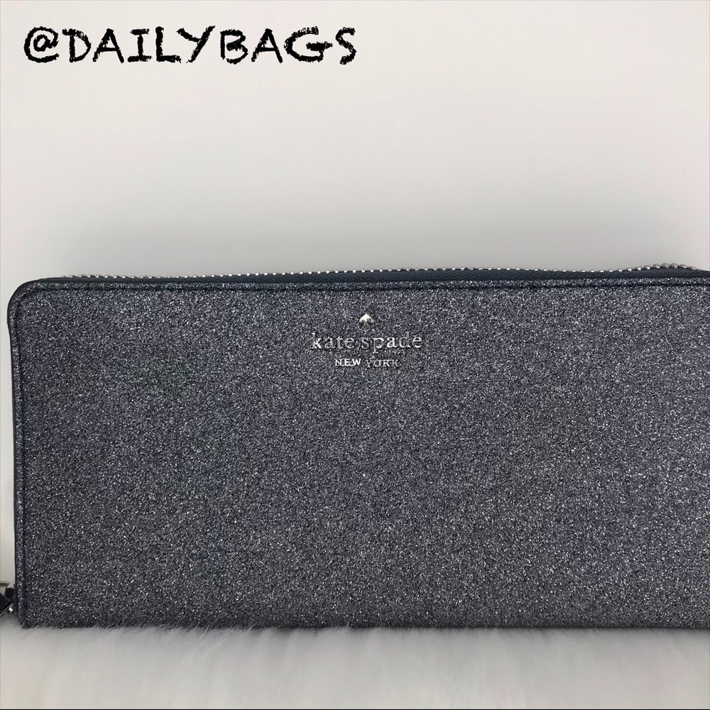 KATE SPADE LARGE CONTINENTAL WALLET DUSK NAVY BLUE